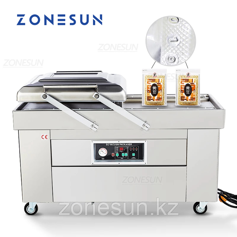 АВТОМАТИЧЕСКАЯ ДВУХКАМЕРНАЯ ВАКУУМНАЯ ЗАПАЙКА ZONESUN С КОДЕРОМ ДАТЫ