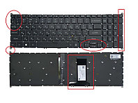 Клавиатуры Acer A715-75 A715-74G A715-42G N19C5 N17C2 pk132y22a04 клавиатура c RU/ EN раскладкой Black с