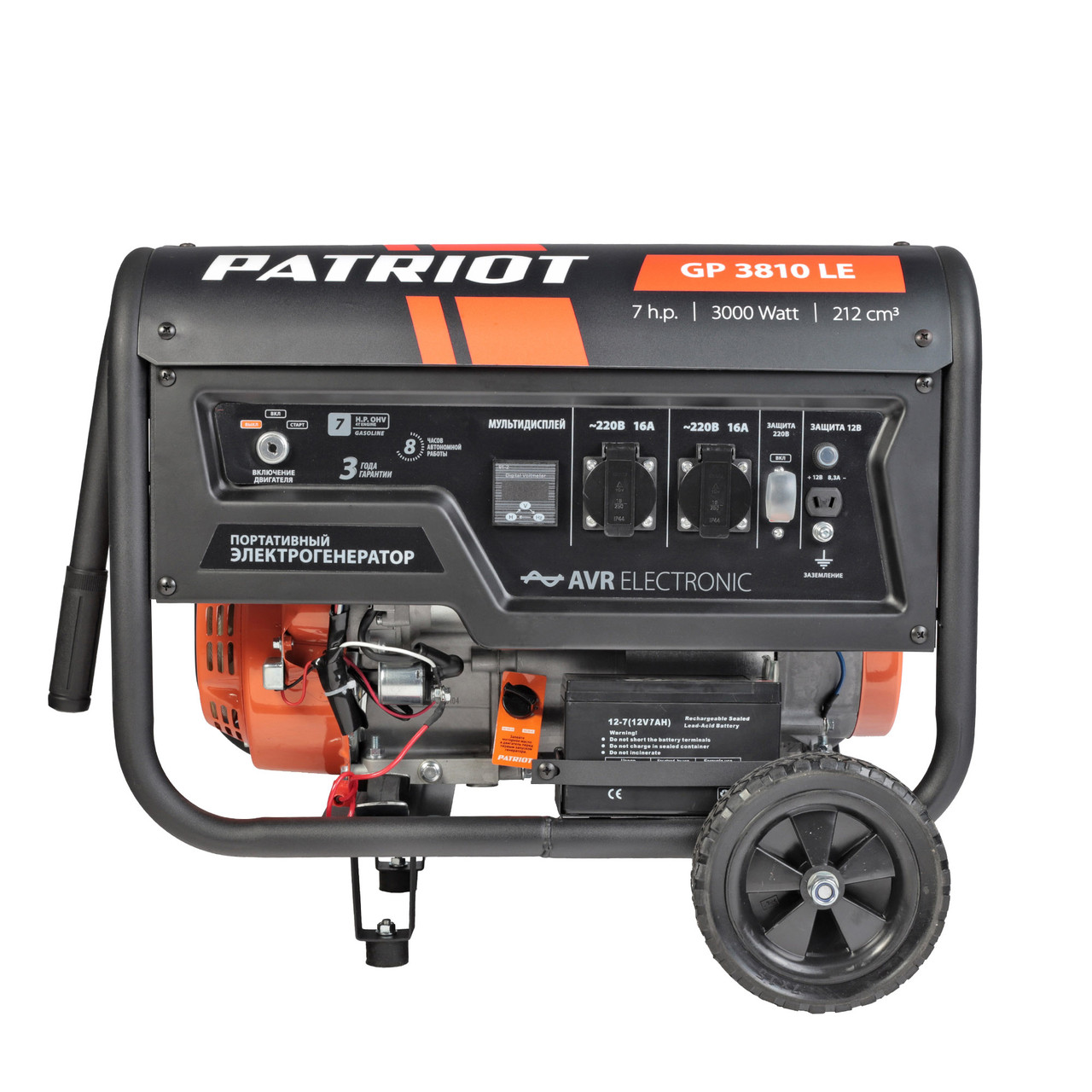 Генератор бензиновый PATRIOT GP 3810 LE (474101550)