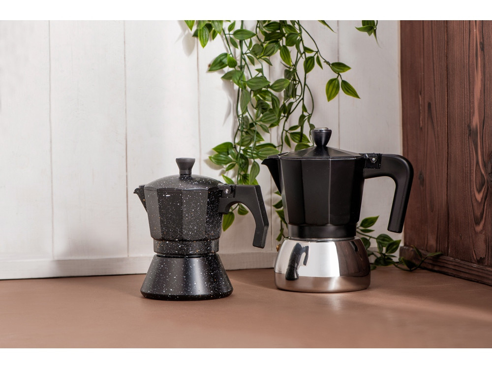 Гейзерная кофеварка «Arabica», 300 мл, черный/серебристый