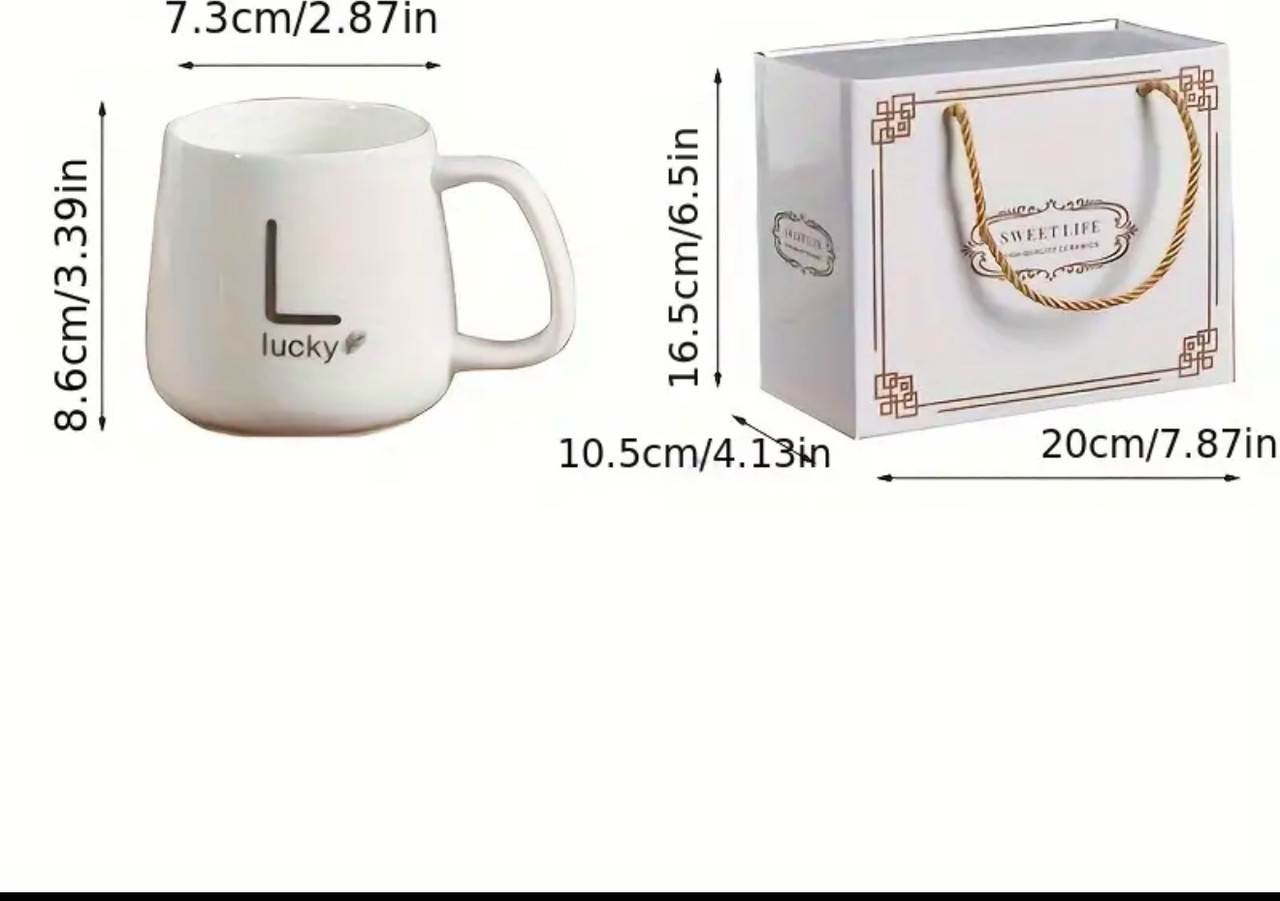 Кружка LUCKY , 380 мл, керамика, 1 шт.