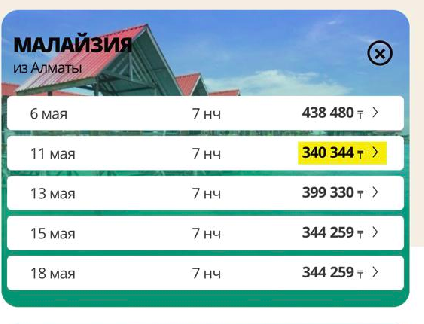 Туры из Алматы в Малайзию
