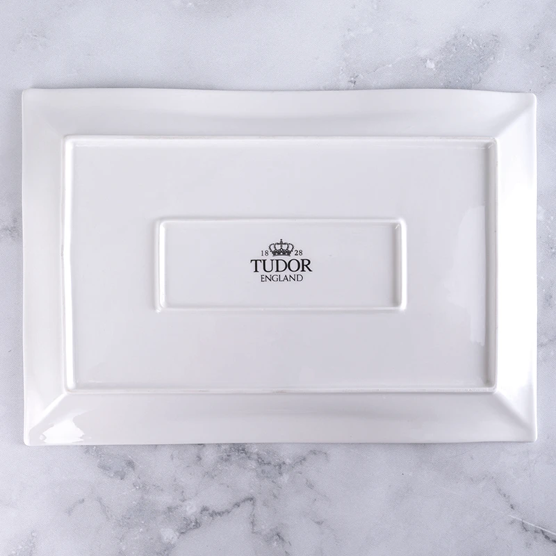 Блюдо прямоугольное 36 см Royal White TU1894-2 (набор 4шт) TUDOR