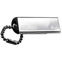Память SiliconPower USB Flash 8GB USB2.0 Touch 830 серебристый