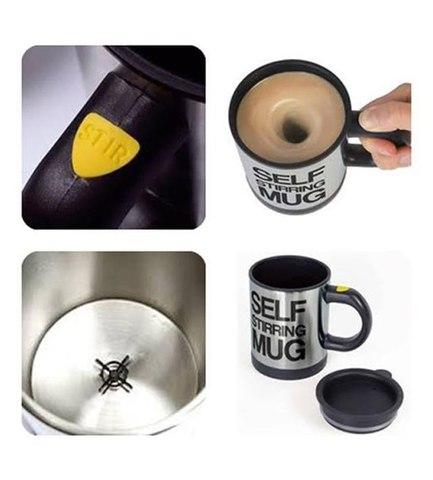 Кружка-мешалка автоматическая «Self Stirring Mug» с крышкой (Желтый)