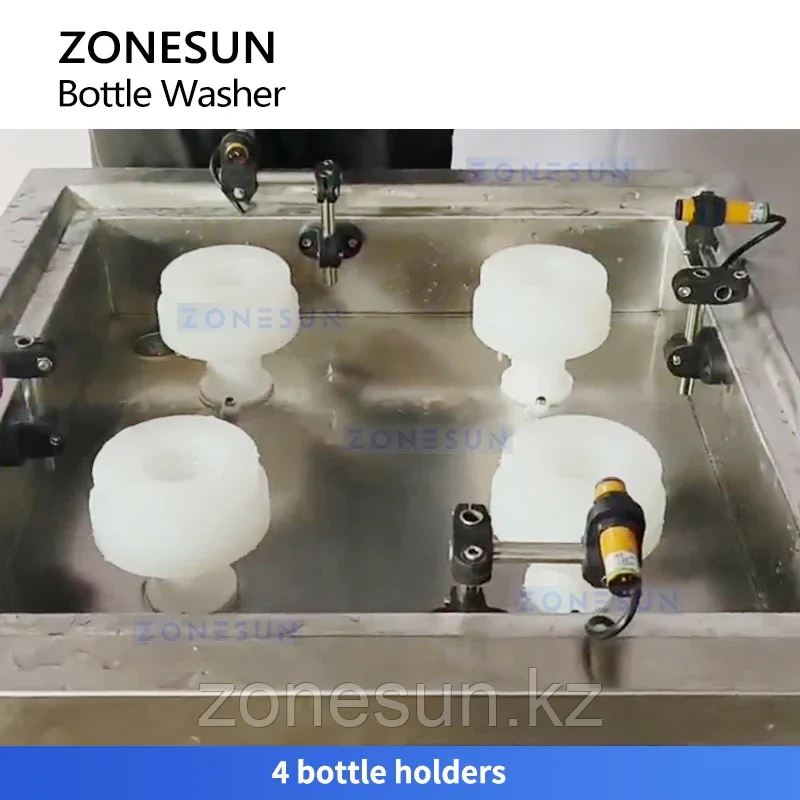 ZONESUN ZS-WB4S Полуавтоматическая машина для ополаскивания бутылок и мойки банок