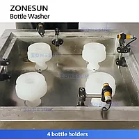 ZONESUN ZS-WB4S Полуавтоматическая машина для ополаскивания бутылок и мойки банок6