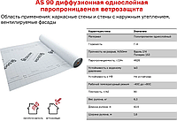 AS 90 Dӧcke Мембрана диффузионная фасадная, 70 кв.м1