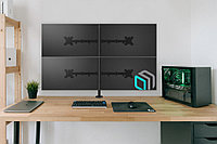 Кронштейн настольный для 4-x мониторов ONKRON D421E черный2