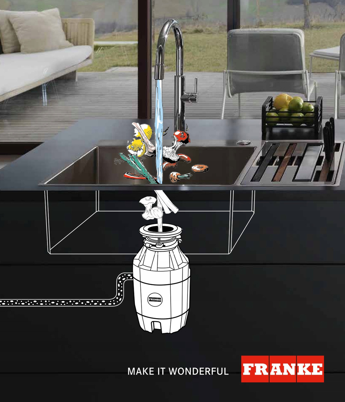 Измельчитель отходов Franke Turbo Elite TE-50