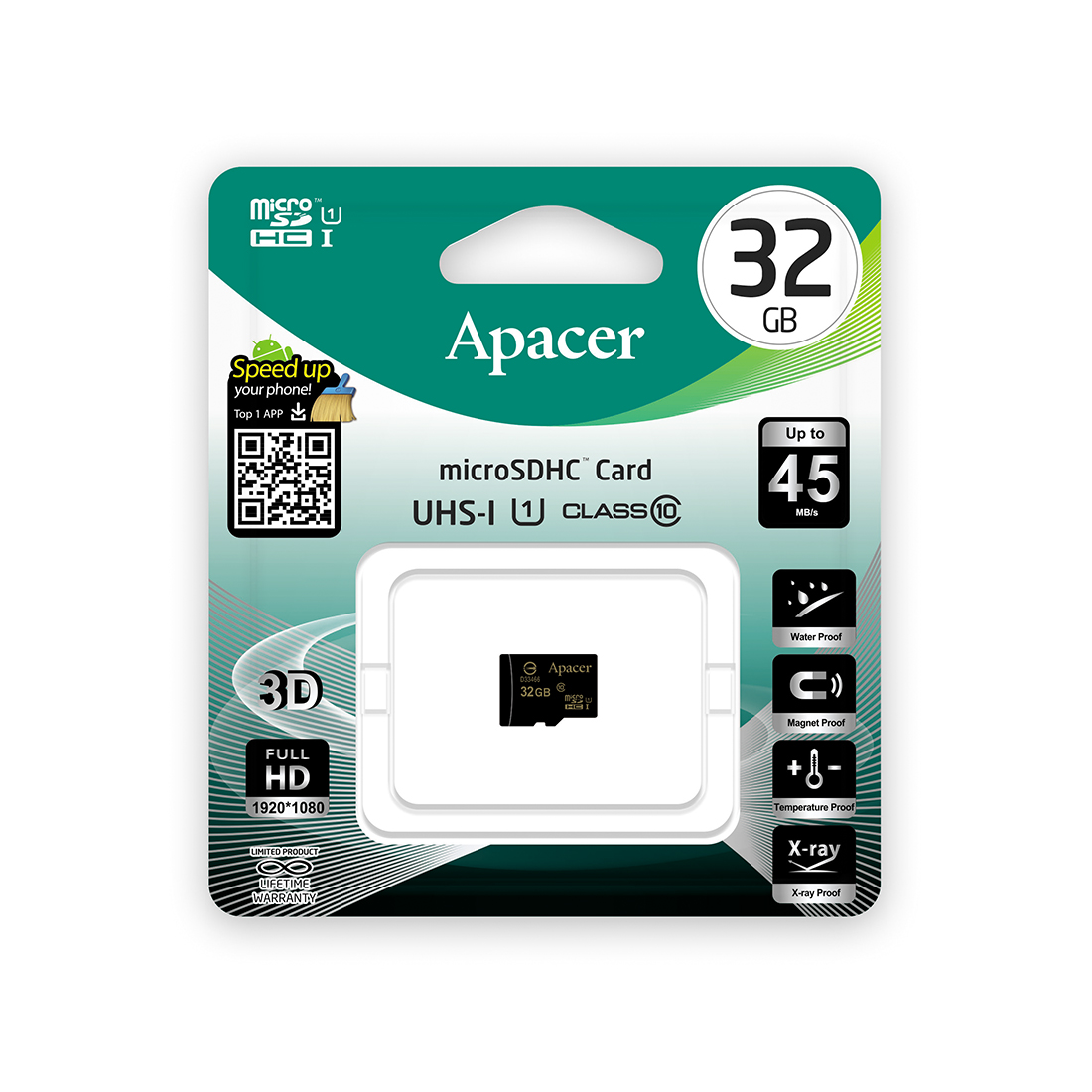 Карта памяти Apacer AP32GMCSH10U1-R 32GB