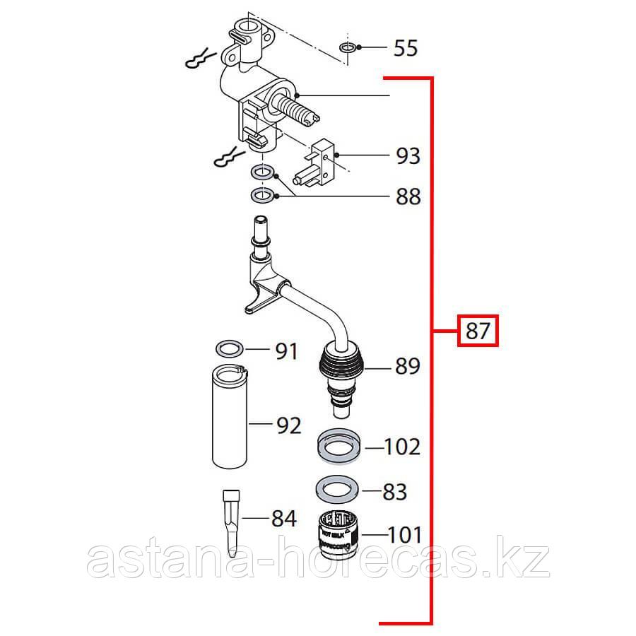 Кран паровой в сборе ESAM Delonghi, 7313218781