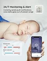 Датчик температуры и влажности Wi-Fi Smart, Гигрометр-Термометр, поддержка Google Assistant1