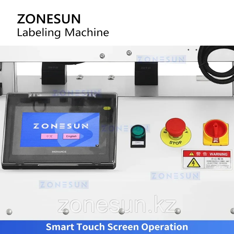 ZONESUN ZS-TB500R Аппликатор этикеток на круглые бутылки Настольная этикетировочная машина