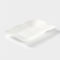 Блюдо фарфоровое Wilmax, 18×11,5 см, цвет белый