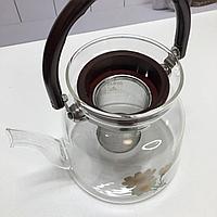 Заварочный стеклянный чайник 1400 мл с ситечком2