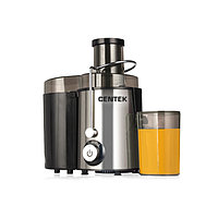 Соковыжималка Centek CT-1209, 600 Вт, 2 скорости+puls, серебристая2