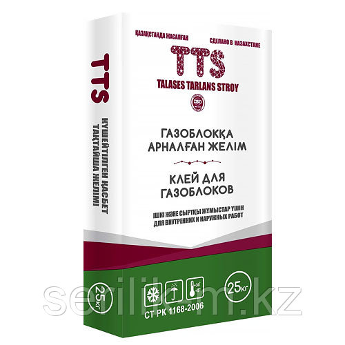 КЛЕЙ ДЛЯ ПЕНОБЛОКА TTS 25 КГ