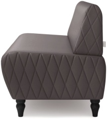 MONOFIX диван прямой БУНО, обивка экокожа, 73х110х67 см, коричневый4