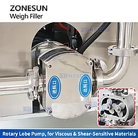 ZONESUN ZS-RPW1Z Настольная роторно-кулачковая машина для взвешивания и фасовки пасты5