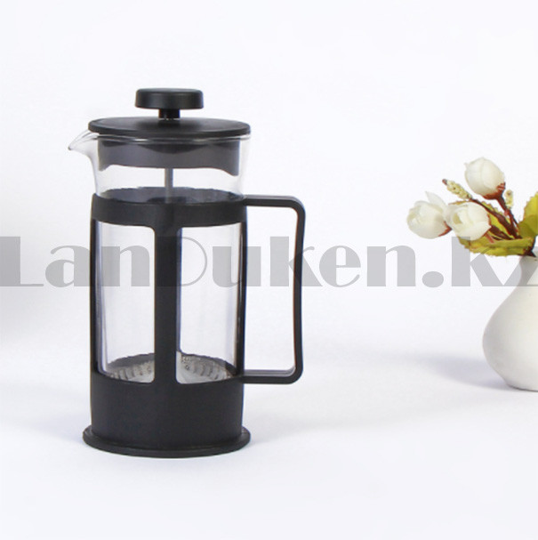 Заварник френч-пресс для варки чая или кофе Glass Cafetiere 600 мл