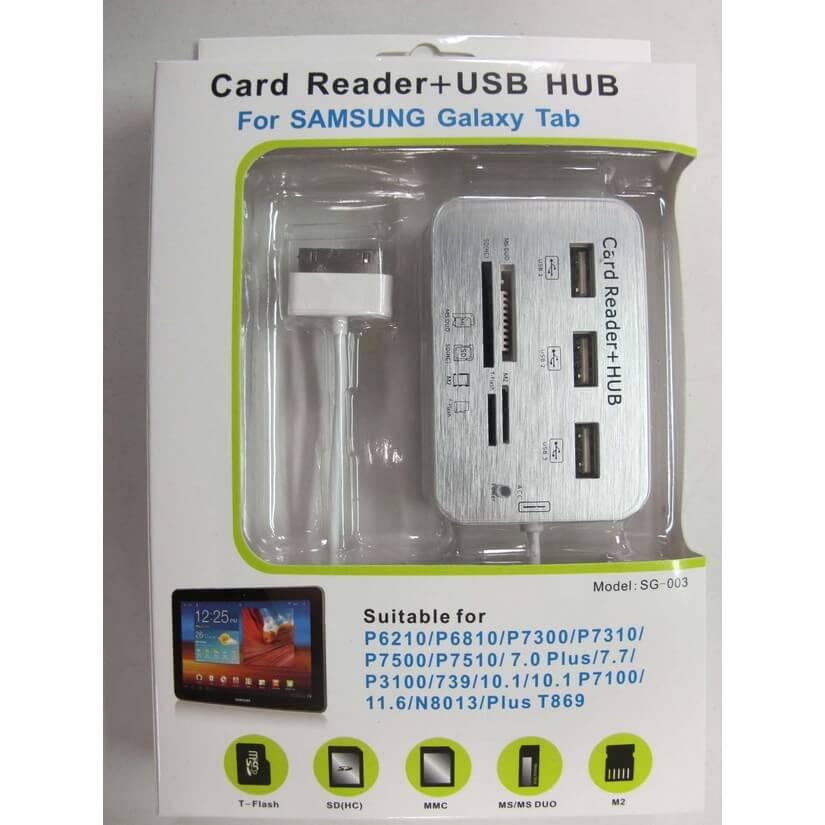 5in1 5 в 1 Card Reader USB HUB OTG для Samsung Galaxy Tab P3100 P3110 P5110 P5113 / Note 2 8.010.1 N8000 N8010