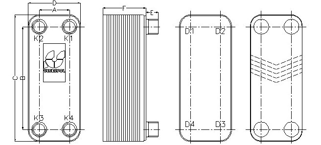 Пластинчатый паяный теплообменник LC110-30L-2