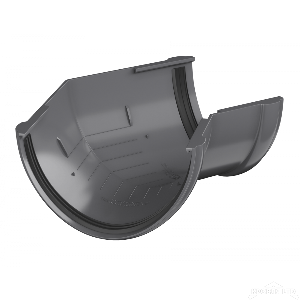 Угловой элемент желоба 135, Docke Premium, цвет графит(RAL 7024)