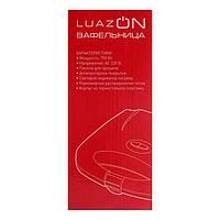 Вафельница электрическая LuazON LT-08, 750 Вт, орешки, антипригарное покрытие, черная6
