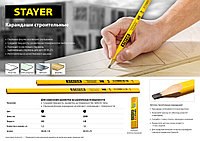 Строительный карандаш плотника STAYER, HB, 180мм3