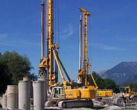 Установка раскатанных свай (d250-300 мм)