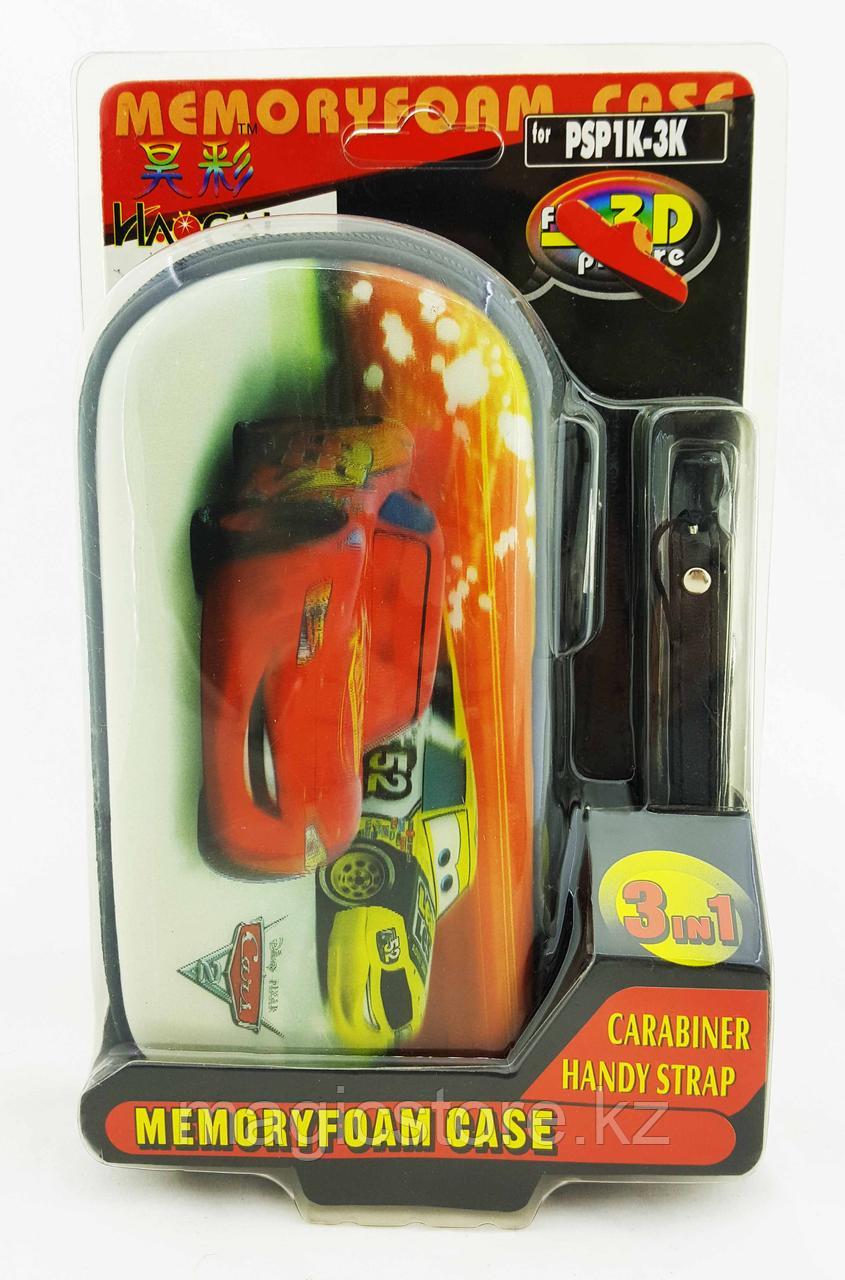 Чехол на молнии с 3D картинкой PSP 1000/2000/3000 3in1 3D picture, Cars 2