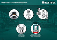 KRAFTOOL 1/4 M - рапид штуцер, переходник (06592-1/4)1