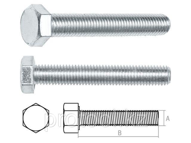 Болт М16х140 мм шестигр., цинк, кл.пр. 5.8, DIN 933 (10 шт в карт. уп.) STARFIX (STARFIX) (SMC3-23593-10)