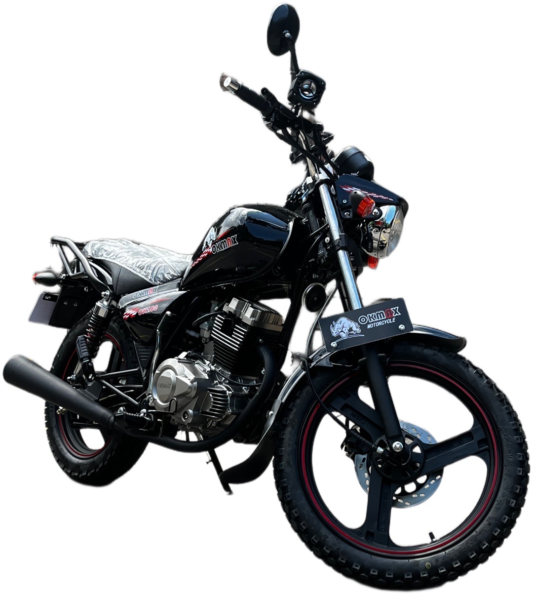 Мотоцикл BamX Okmax OK-180 черный, красный