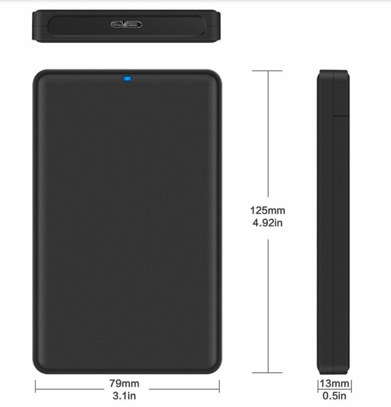 Корпус внешнего жесткого диска USB 3.0 SATA 2.5" OEM