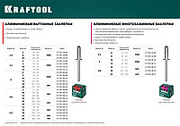 KRAFTOOL Alu (Al5052), 4.0 x 12 мм, 1000 шт, алюминиевые заклепки (311701-40-12)4