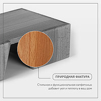 Салфетница - органайзер деревянная на 3 отделения Adelica, 14×21,5×7 см, бук3