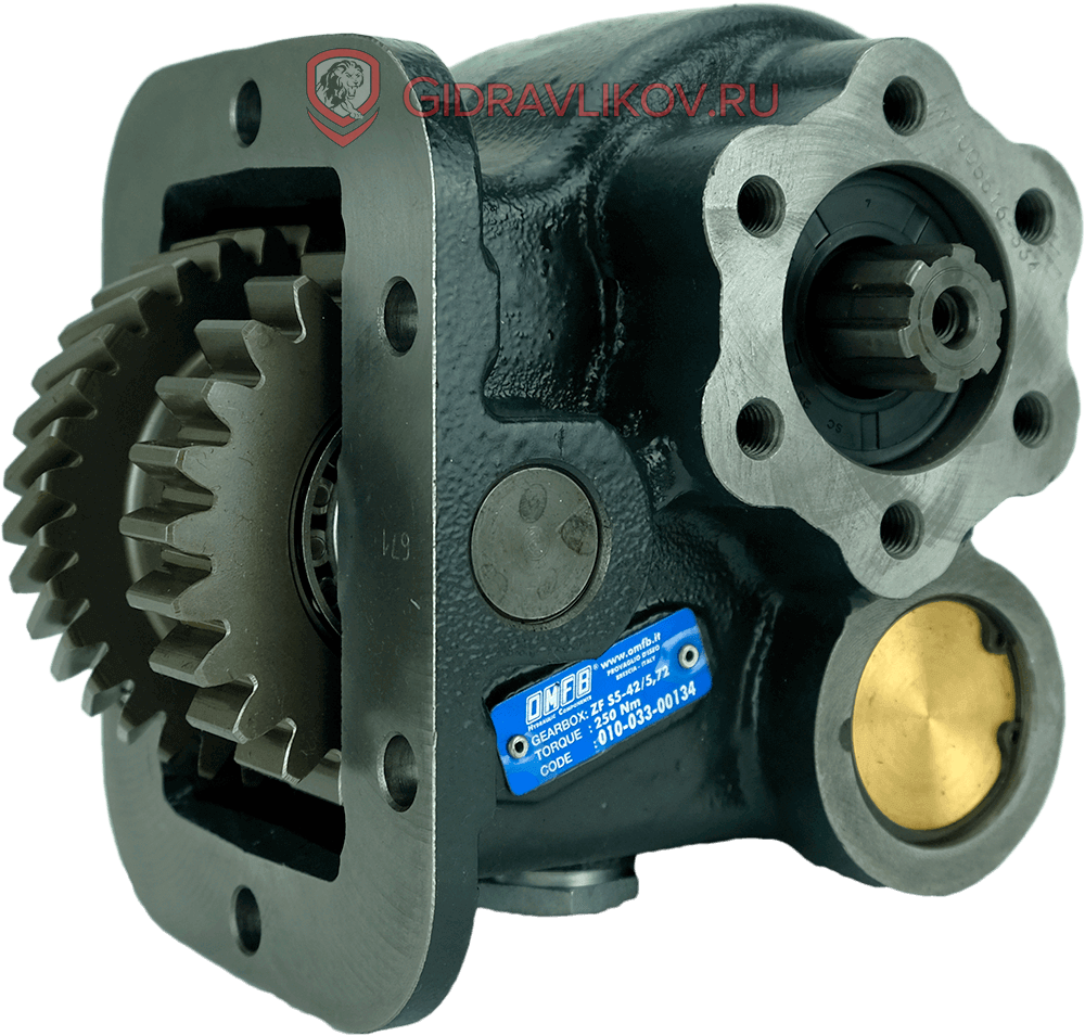 Коробка отбора мощности UNI для КПП ZF S5-42/5,72 с пневмоуправлением 01003300134