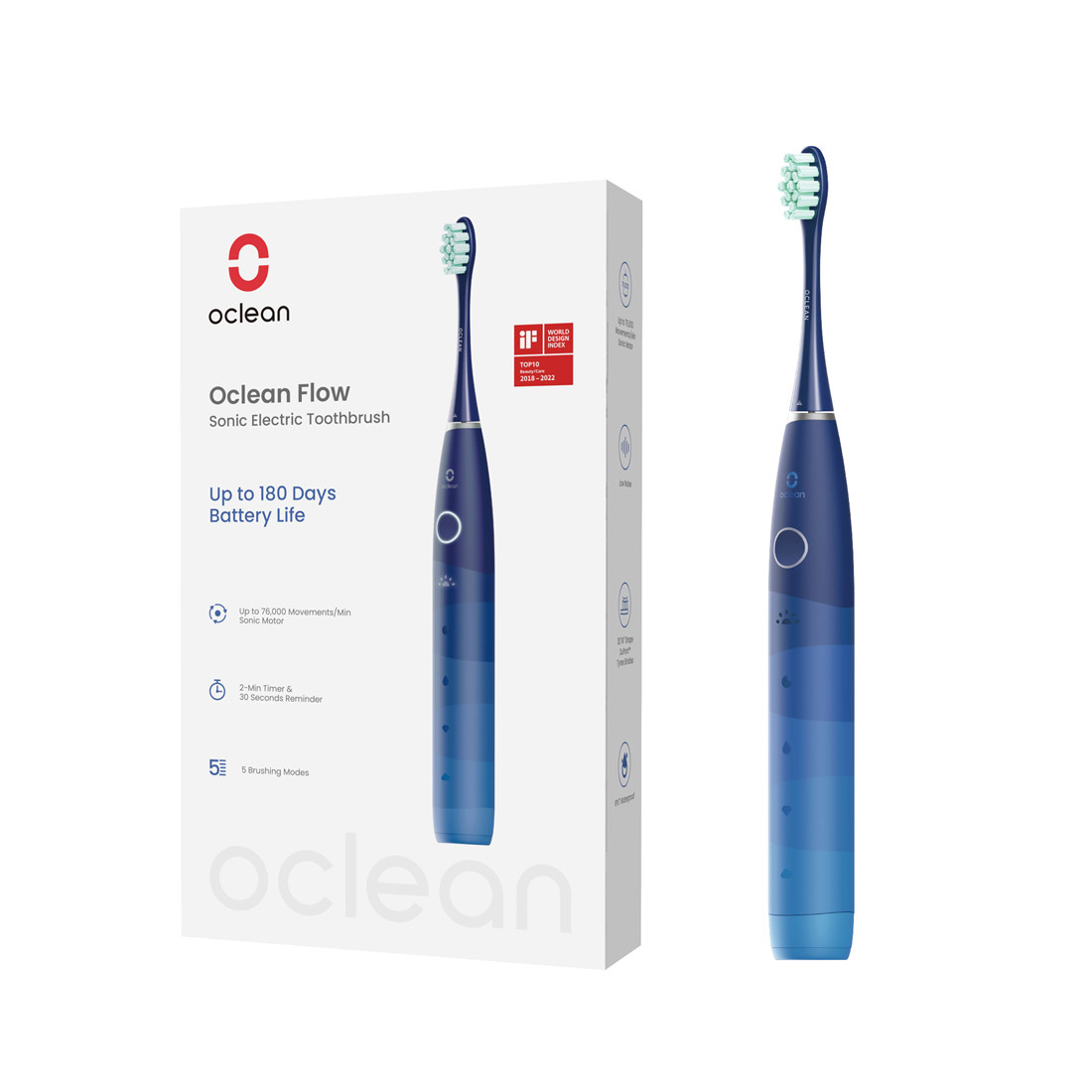 Зубная электрощетка Oclean Flow Blue 2-020356 C01000308