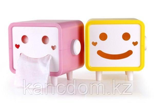 Салфетница пластик Smile Face Tissue Box 17*13*15,5 см