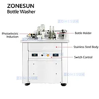 ZONESUN ZS-WB4S Полуавтоматическая машина для ополаскивания бутылок и мойки банок
