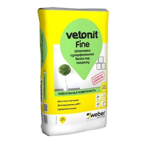 Vetonit Fine шпаклевка суперфинишная 25кг