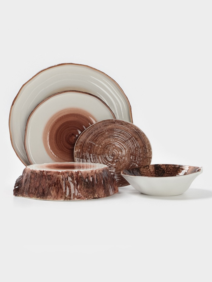 Блюдо для подачи Magistro "Wood" 36см 36,5х18х1,2 см