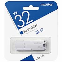 Флеш-диск 32 GB SMARTBUY Clue, USB 2.0, белый, SB32GBCLU-W1