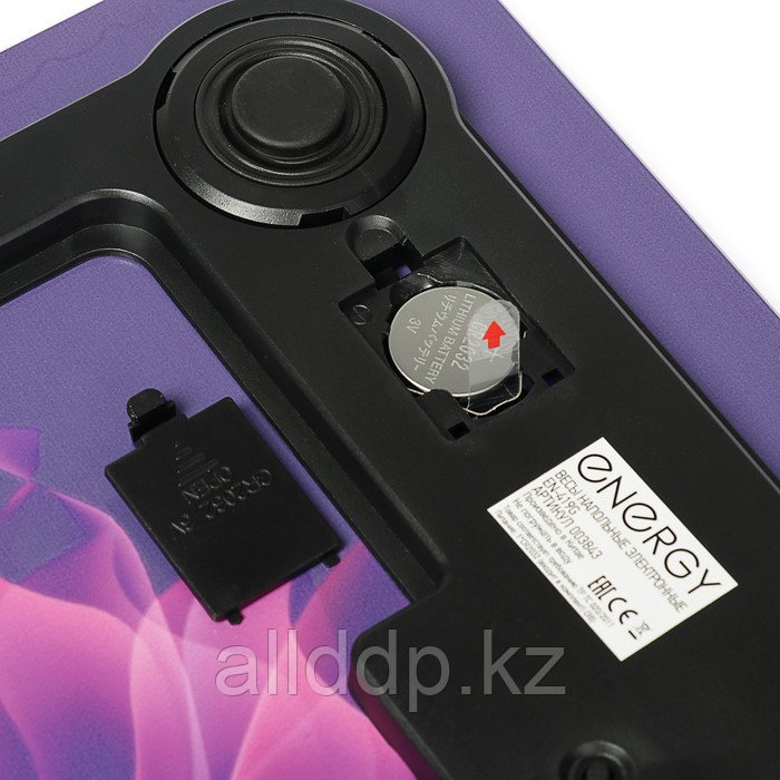 Весы напольные ENERGY EN-419G, электронные, до 180 кг, 1хCR2032, стекло, картинка "цветы"