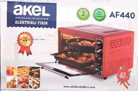 Духовой шкаф - мини-печь электрический AKEL AF440 {40 литров, таймер, термостат, пр-во Турция} (Серый)