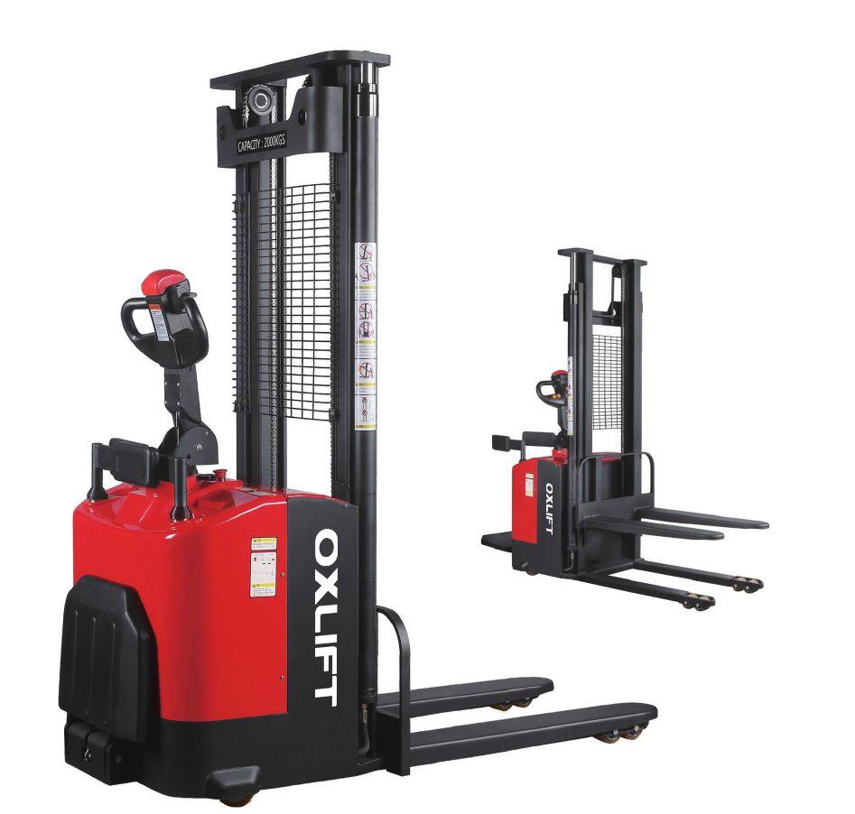 Штабелер Oxlift BX 2036H самоходный с платформой для оператора с двумя гидроузлами 3600 мм 2000 кг