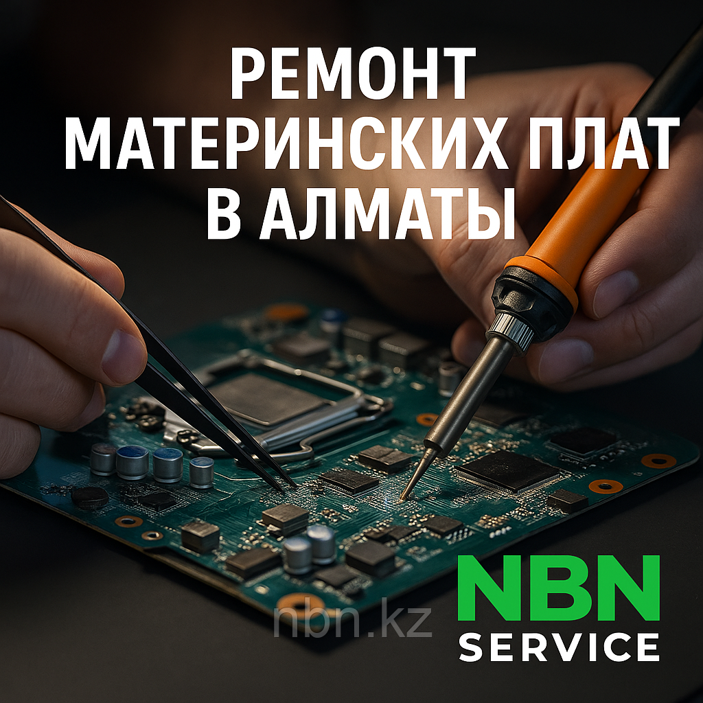 Профессиональный ремонт материнской платы ноутбука и ПК в Алматы с гарантией