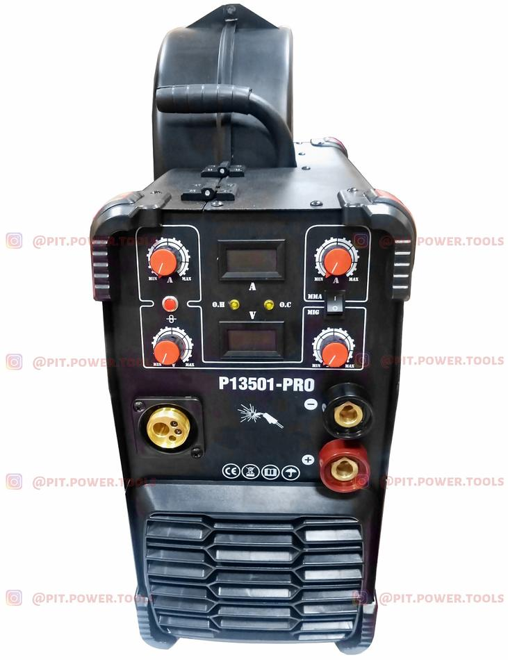 13501 - PRO - "P.I.T." Сварочный полуавтомат 350А 220V (кемпи + инвертор) еврорукав